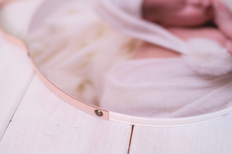 Marco Circular de Madera con foto