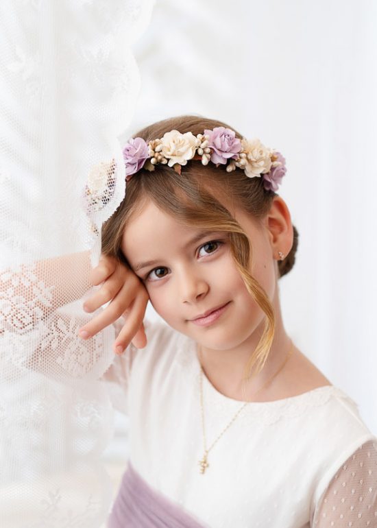 reportajes fotográficos de comunión en estudio y exteriores